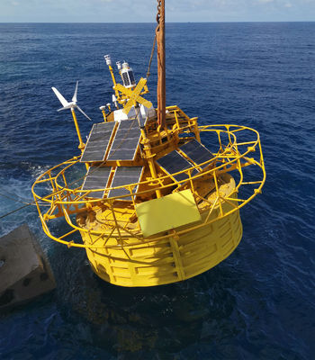Boïes de surveillance hydrologique météorologiques flottantes LiDAR pour guides de navigation