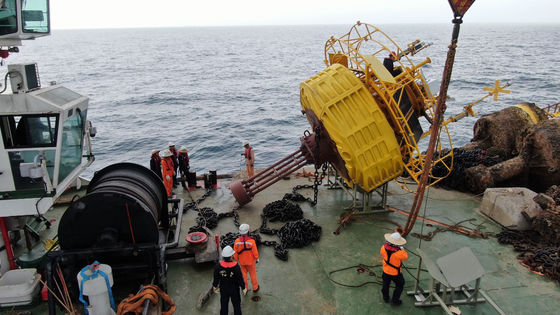 Lidar flottant de qualité marine Lidar éolien offshore de 15 tonnes avec double LiDAR