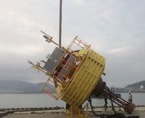 Mesure de la vitesse du vent Bouée flottante de lidar pour une évaluation flexible du site