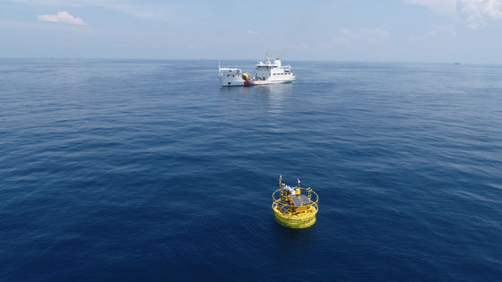 10 km de bouée flottante LiDAR pour deux projets éoliens